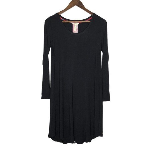 Matilda Jane Paint It Black Floral Long Sleeve‎ Dress Size XS Stretch - Picture 1 of 8